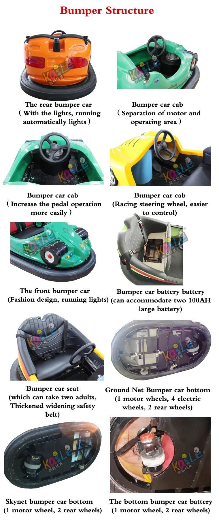 New 380V Input Ground-Grid Bumper Cars Kids Amusement Park Equipment Electric Ground Net Dodgem Car (PPC-104D)