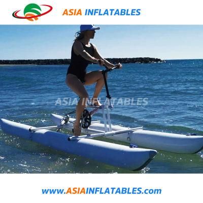 Floating Propeller Water Bicycle, Inflatable Aqua Bicycle with One Seat