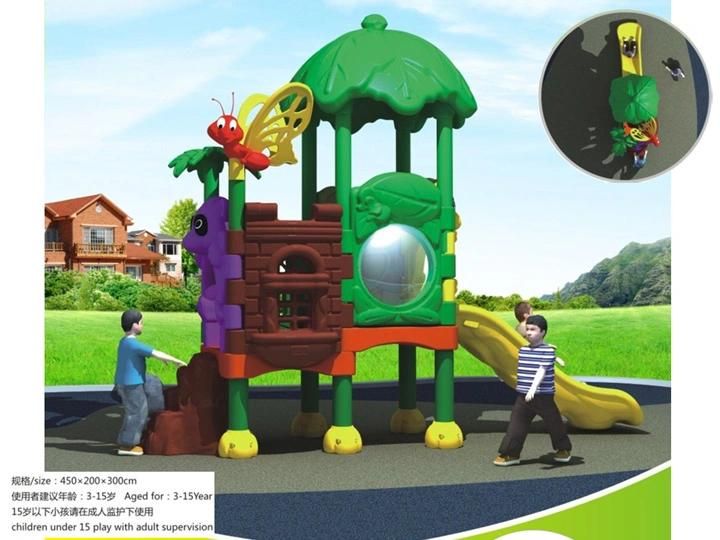 Attractive Design Children New Amusement Park Plastic Slide Outdoor Playground