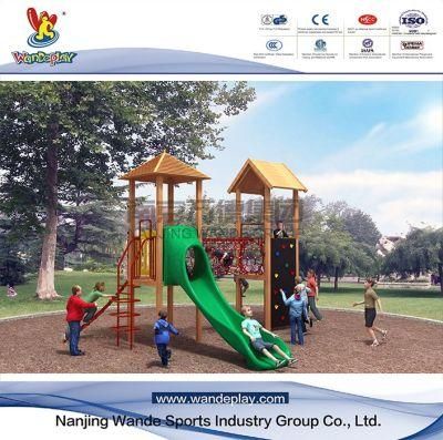 Wandeplay Theme Amusement Park Children Outdoor Playground Equipment with Wooden Structure with Wd-TM136