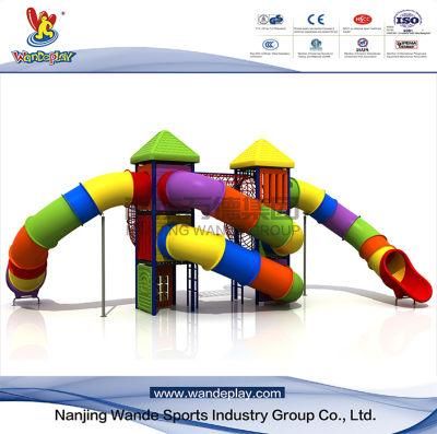 Wandeplay Tunel Slide Children Plastic Toy Amusement Park Outdoor Playground Equipment with Wd-16D0390-01A