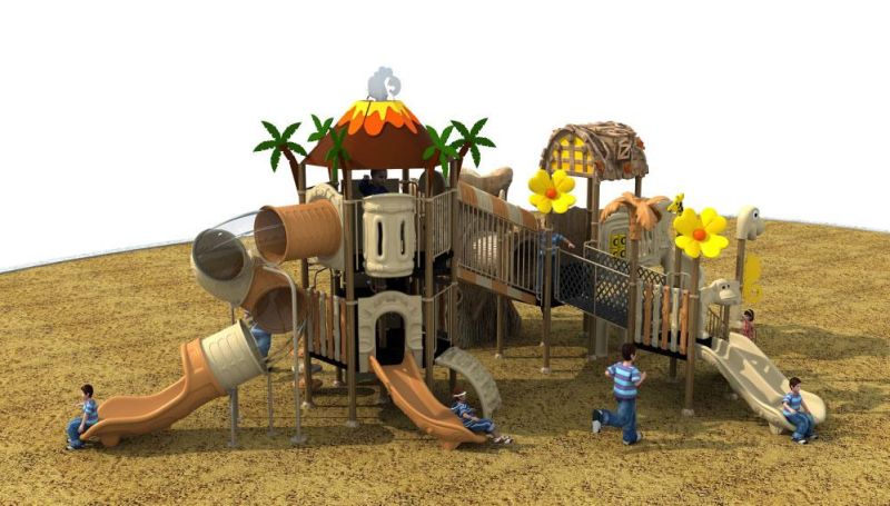 Ancient Tribe Series Outdoor Kids Slide Playground Equipment