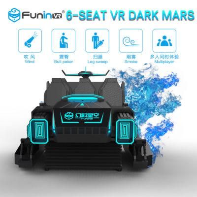 6 Seats Virtual Reality Arcade Games Car Simulator