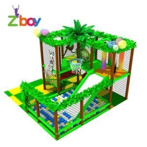 Kids Games Ball Pool Slide Set Indoor Playground Equipment with Trampoline