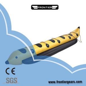 3.9m-7m Commercial Water Game Fly Fishing Customized Size 0.9mm PVC Superior Quality Inflatable Banana Boat