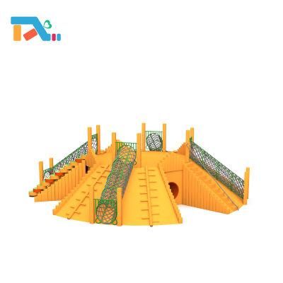 Children Wooden Series Jungle Gym Jumping Outdoor Playground Equipment