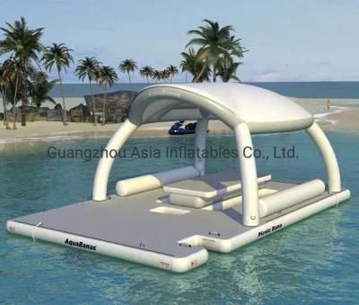 New Design Dwf Summer Water Inflatable Floating Island Dock