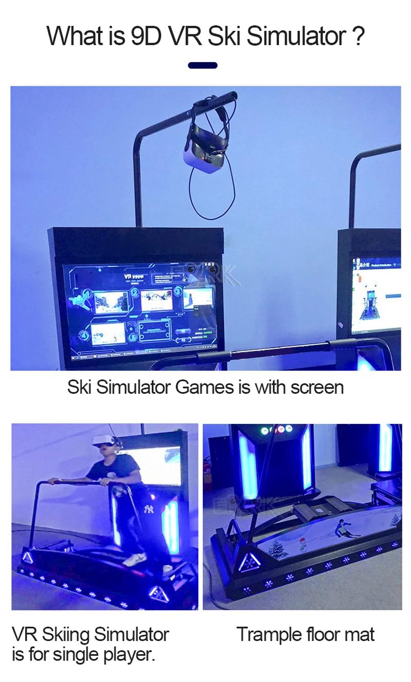 Skiing Flying Arcade Machine Virtual Reality Game Machine