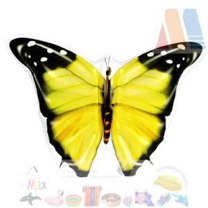 PVC Blow up Yellow Color Butterfly Pool Float Island