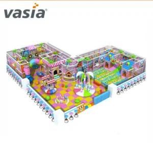 Safety Candy House Indoor Play Equipment with Trampoline