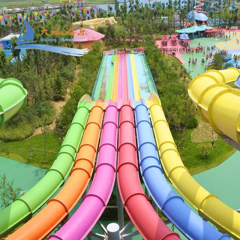 Aqua Park Theme Park Water Slide Equipment for Sale Fiberglass Outdoor Aquatic Playground Water Slide Outdoor
