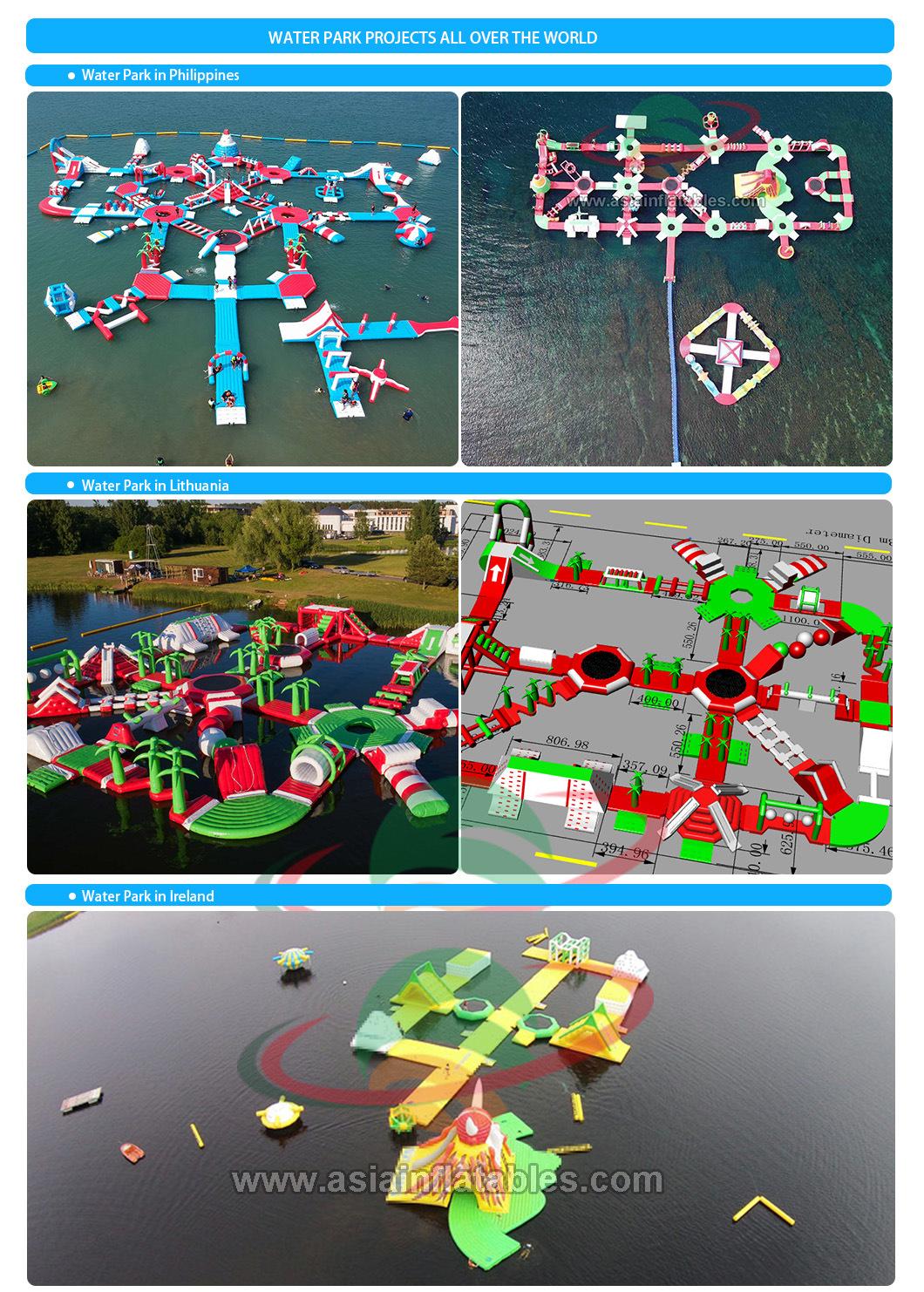 Professional Inflatable Water Park Accessories Trampoline Water Park for Sea