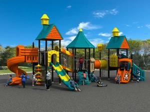 Plastic Material and Outdoor Playground Type Kids Play Equipment Slides (HD15A-119A)