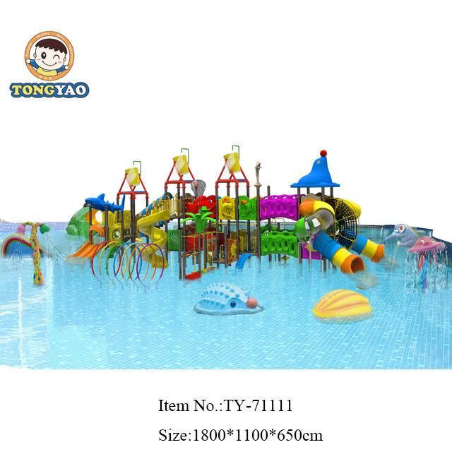 Latest Multifunction Four Color Combo Slides Water Park Equipment (TY-41451)
