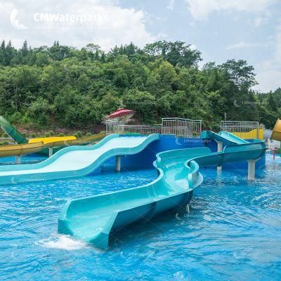 Professional Customization Water Park Equipment Fiberglass Water Slide Pool Slides for Kids Adult