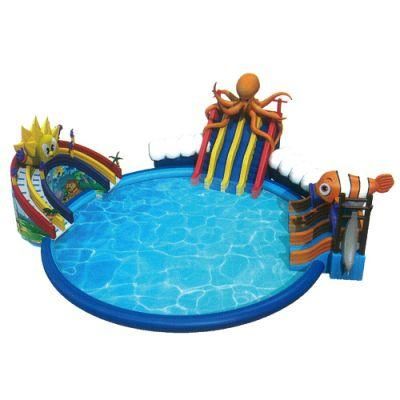 Portable Water Park Game Equipment Huge Inflatable Water Park Slide for Adult