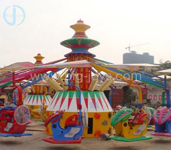 Cheap Kid Roller Coaster Ride on Car Bending Moon Flying Car Rides