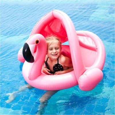 Children&prime; S Outdoor Beach Swimming Party Water Inflatable Sunscreen Swimming Ring Children&prime; S Swimming Ring
