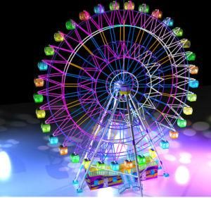 Jinbo Amusement Park Outdoor Equipment 65m Christmas Decorative Ferris Wheel