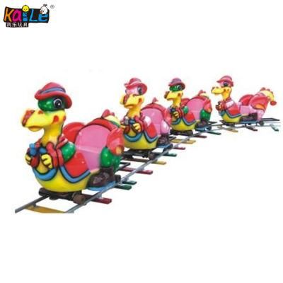 Kaile Supplier Amusement Kiddie Ride Dinosaur Style Electric Mini Track Train (KL6058)