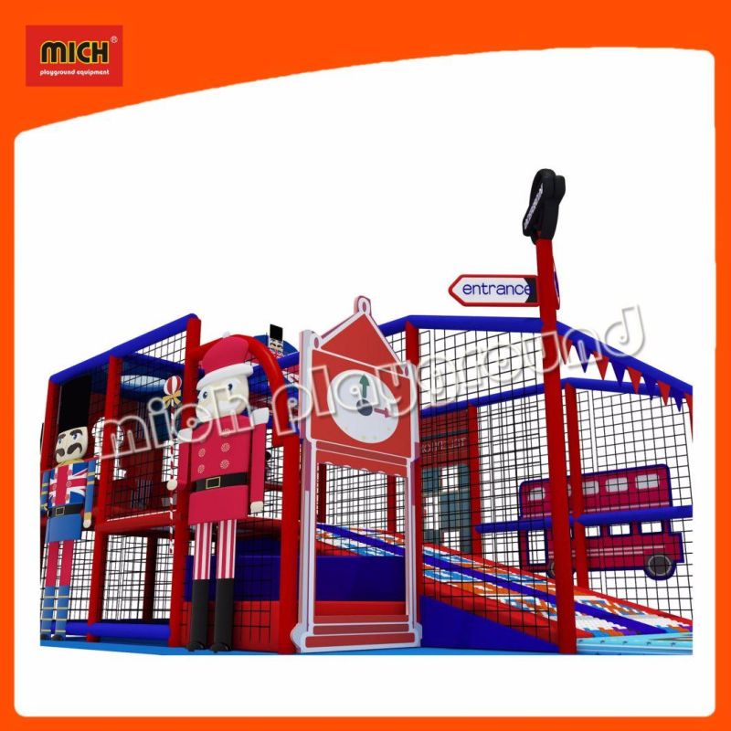 Mich Colorful English Style Kids Roller Slide Playground for Indoor Play Center