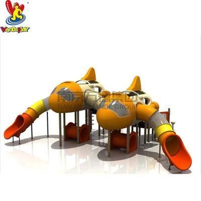 Outdoor Kids Slide Playground Toy Equipment of Air Plane Theme