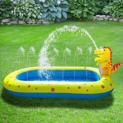 Children&prime; S Dinosaur Inflatable Swimming Pool PVC Outdoor Children&prime; S Inflatable Swimming Pool
