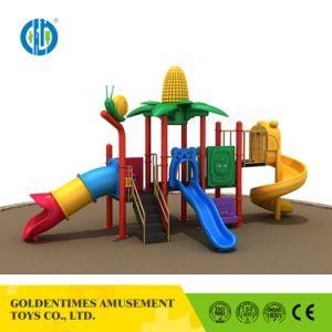 2017 New Design Rural Cartoon Style Slide Outdoor Playground Equipment