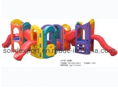 Mini Children Outdoor Plastic Slide for Kindergarten, School, Amusement Park