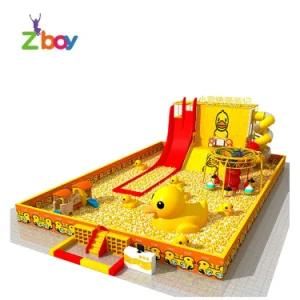 Children Plastic Soft Playground with Tent Used Both Indoor and Outdoor
