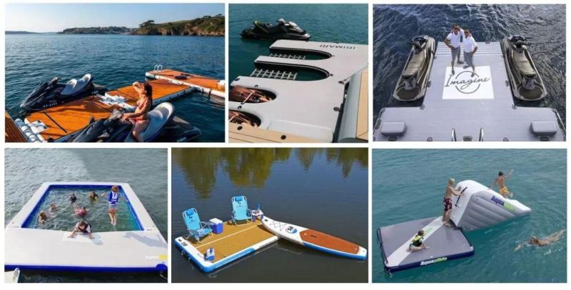 Floating Raft Docking Station Inflatable Water Jet Ski Dock Floats Platform
