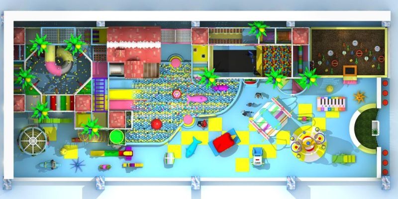 Hot Sale Ocean Theme Indoor Playground Equipment