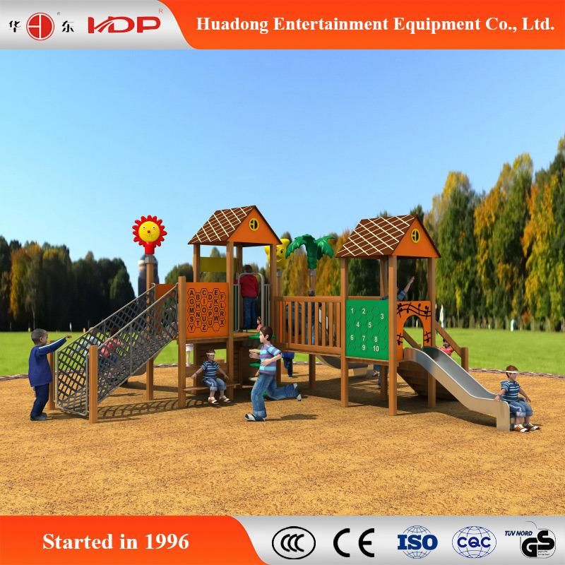 Cartoon Beaitiful Outdoor Playground Funny Slide Equipment (HD-MZ052)
