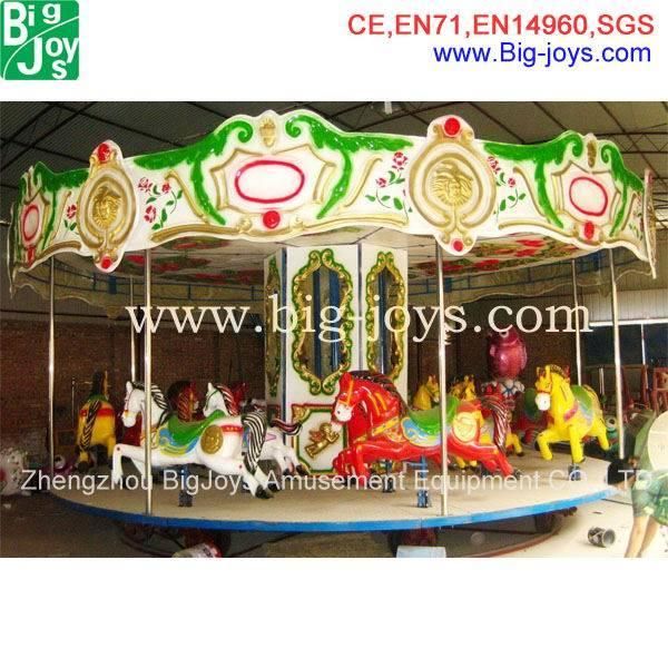 Kids Ride Attraction Park Equipment Electric Merry Go Round Carousel