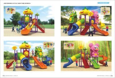 Small Colorful Design Outdoor Slide Playground for Home Play