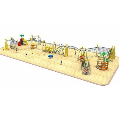 Large Physical Training Monkey Bar Climbing Net Structure Outdoor Playground Equipment