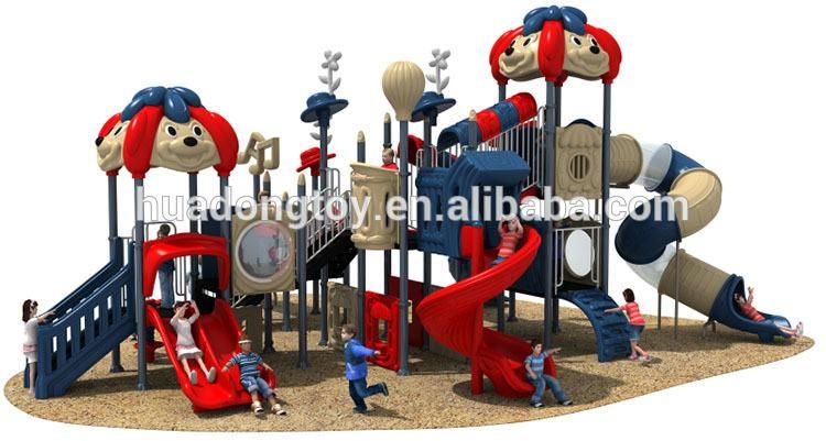 Amusement Park Outdoor Sliding Board Equipment Children Playground Plastic Slide