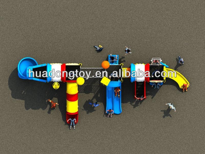 Large Outdoor Preschool Playground Equipment for Children, Kids Plastic Outdoor Playground