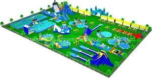 Swimming Pool Water Slide Inflatable Toys Obstacle Course Water Park