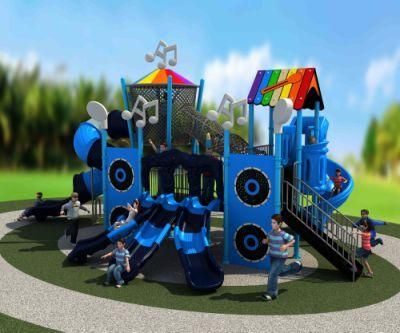 Music Series Outdoor Amusement Equipment Slide