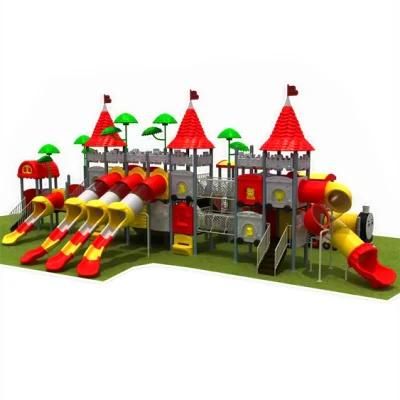 School Outdoor Children&prime;s Amusement Park Plastic Slide Playground Equipment Set