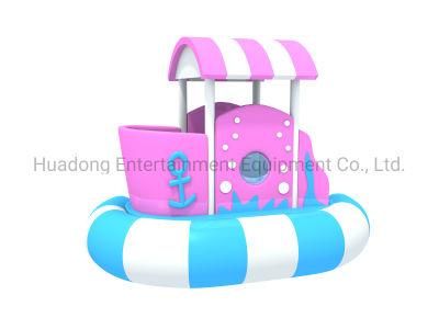 Plastic Kids Indoor Playground Equipment, Cute Kids Playground Electric Boat