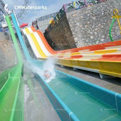Commerical Water Park Equipment High Speed Curve Fiberglass Water Slide for Outdoor
