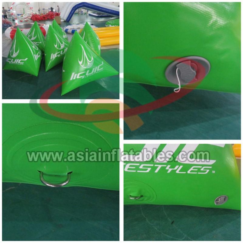 0.6mm PVC Tarpaulin Inflatable Floating Triangle Water Buoys