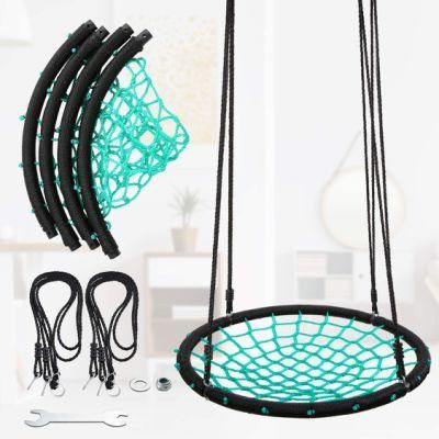 40 Inch Outdoor Playground Spider Swing Set Tree Web Net Rope Swing