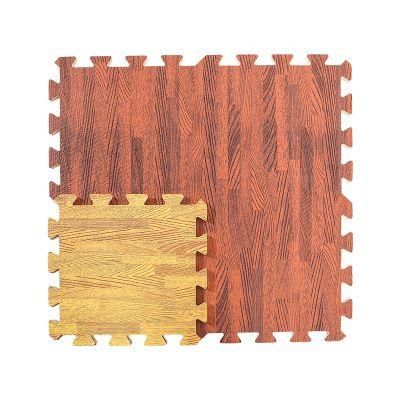 3/8-Inch Thick Flooring Wood Mat Tiles Borders for Home Office Playroom Basement Trade Show