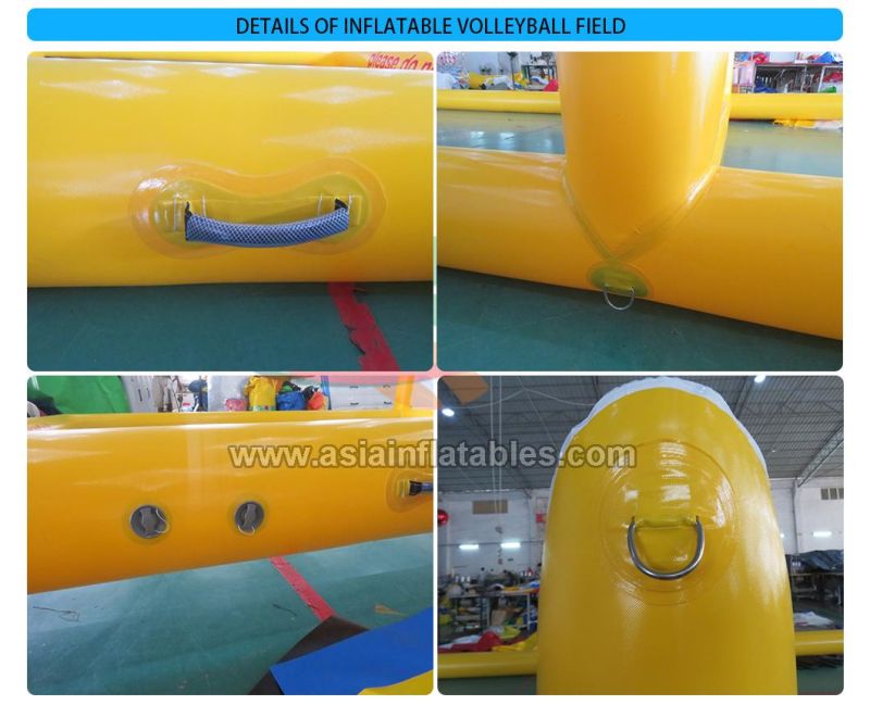 Large Floating Play Toys Inflatable Volley Ball Court/Volley Ball Goal/Filed for Sale