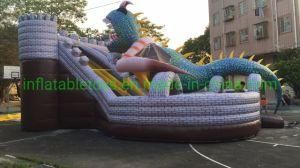 Inflatable Dragon Bouncer / Outdoor Kids Playing Funny Inflatable Dragon Bouncy Castle