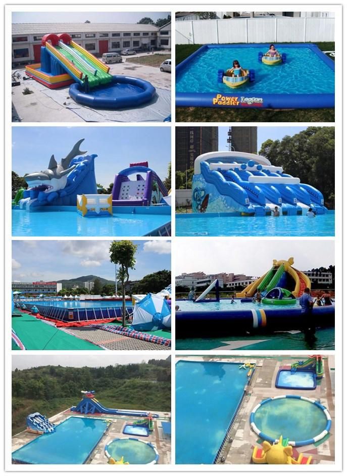 Hot Sell Floating Inflatable Dragon Water Park with Pool and Slide