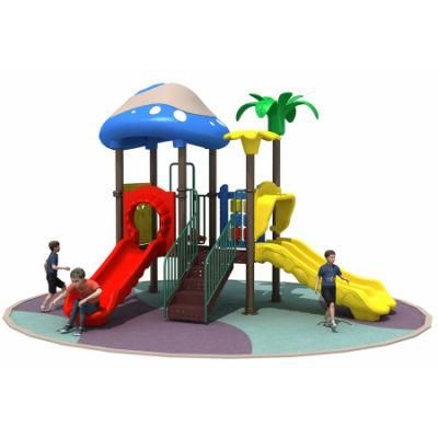 High Safety Outdoor Playground Plastic Slide Galvanized Steel Tube for Sale